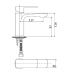 Nova Basin Mixer Matt Black 