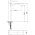 Nova High Rise Basin Mixer Brushed Nickel 