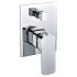 Nova  Round Cornered Rectangle Handle Wall Mixer With Diverter 