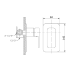 Nova Wall Mixer brushed Nickel 