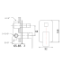 Nova Wall Mixer with Diverter Chrome