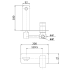Nova Wall Basin Mixer Matt Black 