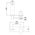 Nova Wall Basin Mixer Chrome