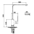 Rosa Sink Mixer Matt Black