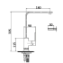 Rosa Sink Mixer Chrome