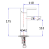 Rosa Square Basin Mixer Chrome