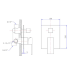 Rosa Wall Mixer With Diverter Matt Black