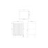 600mm Brio Matte White 2PAC Coating PVC Freestanding Elegant Wave-Like Fluted Design Bathroom Vanity Cabinet Only