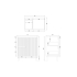 750mm Brio Matte White 2PAC Coating PVC Freestanding Elegant Wave-Like Fluted Design Bathroom Vanity Cabinet Only