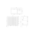 900mm Brio Matte White 2PAC Coating PVC Freestanding Elegant Wave-Like Fluted Design Bathroom Vanity Cabinet Only