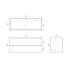 1200mm Dark Oak MDF Bathroom Vanity 2 Drawers Wall Hung Cabinet Only 