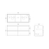 1200mm Dark Oak MDF Bathroom Vanity 4 Drawers Wall Hung Cabinet Only 