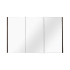 1200mm Pencil Mirror Dark Grey MDF 3 Doors Shaving Cabinet