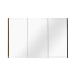 1200mm Pencil Mirror Dark Oak MDF 3 Doors Shaving Cabinet