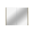 900mm Pencil Mirror White Oak MDF 2 Doors Shaving Cabinet