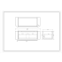 1200*460*400mm Mtte Black Round Edge Grooved Wall Hung Vanity Cabinet Only Soft Closed Single Drawer