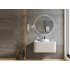 900*460*400mm Matt White Round Edge Grooved Wall Hung Vanity Cabinet Only Soft Closed Single Drawer