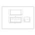 1200*460*400mm Matt White Round Edge Grooved Wall Hung Vanity Cabinet Only Soft Closed Single Drawer