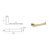Flores Toilet Roll Holder Brushed Gold
