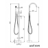 Pentro Chrome Free Standing Spout & Shower