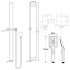 Bellino Brushed Nickel Sliding Shower Rail(ABS Handheld Shower)