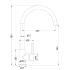 Otus SS304 Goose Neck Sink Mixer 304 Stainless Steel