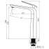 Esperia Gun Metal Grey Tall Basin Mixer