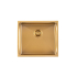 304 Stainless Steel Brushed Gold PVD Coating Single Bowl Kitchen Sink(Round Edges,with Bottom Tray)500*440*230mm
