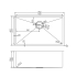 304 Stainless Steel Gun Metal Grey PVD Coating Single Bowl Kitchen Sink(Round Edges,with Bottom Tray)762*457*254mm