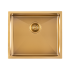 304 Stainless Steel Brushed Gold PVD Coating Single Bowl Kitchen Sink(Round Edges,with Bottom Tray)510*450*230mm