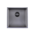 304 Stainless Steel Gun Metal Grey PVD Coating Single Bowl Kitchen Sink(Round Edges,with Bottom Tray)440*440*205mm