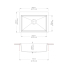 680*500*220mm Carysil Black Single Bowl Granite Stone Kitchen Sink Top/Under Mount
