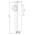 Round Chrome ABS Toilet Bidet Spray Kit With 304 Stainless Steel Hose