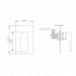Black Shower/Bath Wall Mixer Tap