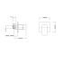 Cavallo Chrome Square Shower Mixer