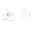 Cavallo Matte Black Square Shower Mixer