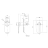 Bellino High Gloss Black Wall Mixer