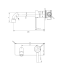Pentro Matte Black Wall Mixer With Round Spout
