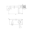 Pentro Gun Metal Grey Wall Mixer With Round Spout