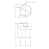 Pentro Matte Black Round Shower Taps