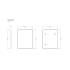 600mm Wall Mounted Brushed Gold Framed Bathroom Rectangle Mirror